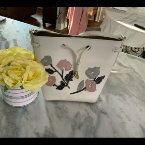 Lauren by Ralf Lauren bucket tote White